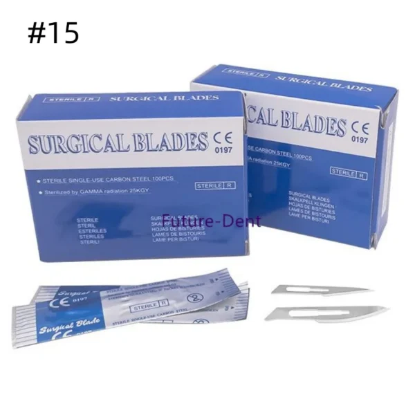 100pcs/Box Dental Medical Instruments Surgical Blades 15#