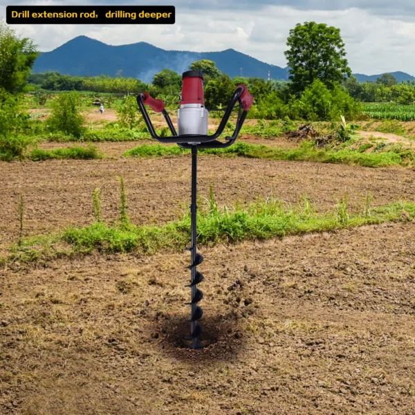 Post Hole Digger Corrosion Resistance Electric 1500W Digging Drill Agricultural Machinery